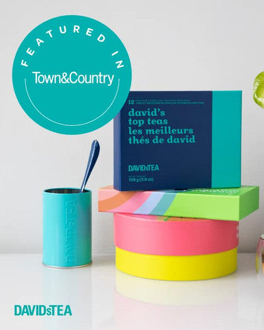 Davidstea David s Top Teas Sampler Loose Leaf Tea Set Assortment of 12 Fan Favourite Teas 109 g / 3.8 oz