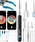 Bebird R1 Ultra Ear Wax Removal Ear Cleaner With Camera Ear Scope Wax Remove Ear Pick With Ear Otoscope Tweezers Visual Dropper Cleaning Kit Ear/Nose/Throat Examination Tool For Family