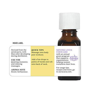 Aura Cacia Blue Tansy in jojoba oil 0.5 fl. oz.