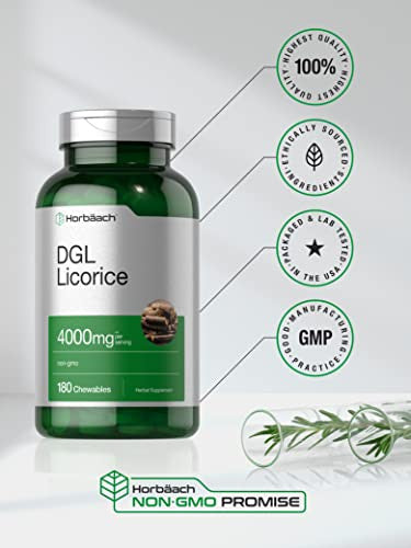 Horbaach Dgl Licorice Supplement 180 Chewable