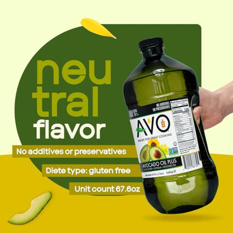 Avocado Oil Blend, Non-GMO, No Preservatives, 67.6 Fluid Ounces