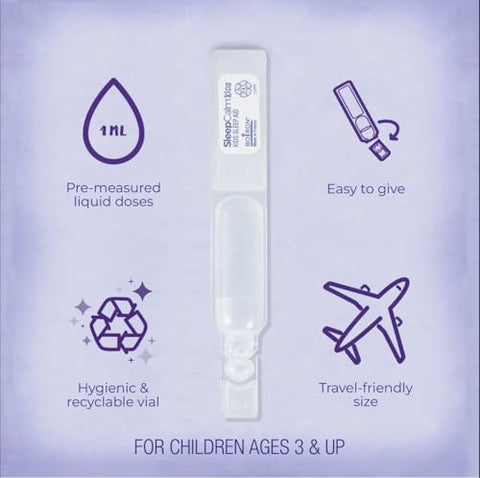 Boiron Sleepcalm Kids Liquid Doses -15 Count (Pack Of 3) Bundle With Pen - Sleep Aid For Deep Relaxing Restful Nighttime Sleep - Melatonin-Free And Non Habit-Forming