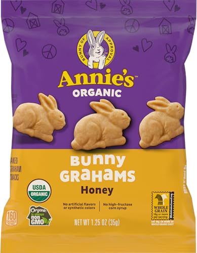 Annie's Organic Baked Graham Snacks Honey Bunny Grahams 1.25 oz (Pack of 20)