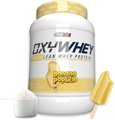 Ehp Labs Oxywhey Whey Protein Isolate " 25G High Protein Low Carb Sugar Meal " Lean Whey Powder For Muscle Recovery " Nongmo Gluten " 25 Serves " Strawb. Milkshake
