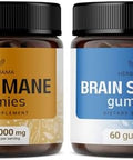 Herbamama Lion'S Mane & Brain Support Kit - Bundle Of 1000Mg Lion'S Mane Gummies & Brain Support Complex Gummies - Vegan Non-Gmo Gelatin- - 2 Pack