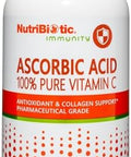 Nutribiotic Ascorbic Acid Vitamin C Powder 16 Oz Pharmaceutical Grade L-Ascorbic Acid 2000 Mg Per Serving Essential Immune & Antioxidant Collagen Support Supplement Vegan Gluten & Gmo