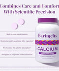 Barimelts Calcium Citrate With Vitamin D3 & Magnesium, 120 Smooth-Dissolving Tablets (1-Month Supply), Bariatric Calcium Supplements For Women, Natural Berry Flavor