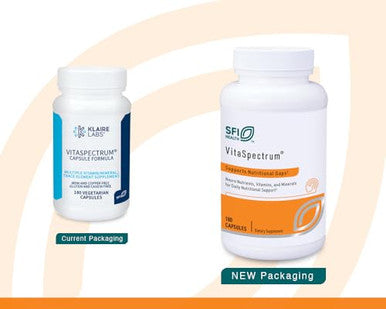 Klaire Labs Sfi Health Vitaspectrum Capsules - Multivitamin For Kids With 28 Essential Nutrients Including Folate B12 B6 Antioxidants Vitamin E & D3 - No Copper Or Iron Gluten-Free (180Ct)