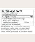 Thorne - Curcumin Phytosome 500 Mg (Meriva) - Sustained Release Clinically Studied - Supports Healthy Inflammatory Response In Joints Muscles Gi Tract Liver Brain & Nerves 60 Servings