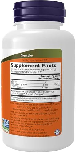 Now Foods Supplements Prebiotic Bifido Boost With Preticx Xylooligosaccharide (Xos) Prebiotic Powder 3Ounce
