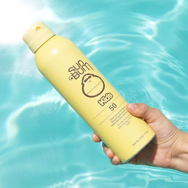 Sun Bum Kids Spf 50 Sunscreen Clear Body Spray Broad Spectrum Water-Resistant Sunblock With Vitamin E Wet Or Dry Skin Application Hawaii 104 Act Compliant (Octinoxate & Oxybenzone ) 6 Oz