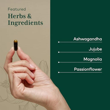Gaia Herbs Pro Sleep Maintenance Adrenal Health & Sleep Support Supplement With Ashwagandha Magnolia Bark & Jujube Date Vegan Gluten 60 Liquidfilled Capsules (30 Servings)
