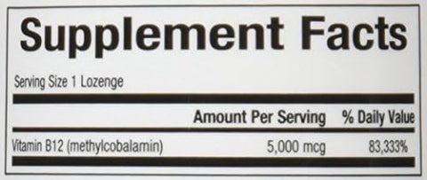 Bioclinic Naturals B12 Methylcobalamin Vitamins 60 Count