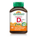 Jamieson Natural Tangy Orange Chewable Vitamin D 1000Iu 100 Tablets