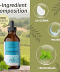 HERBAMAMA Lemon Balm and Iodine Kit Bundle of Lemon Balm Tincture 4 fl oz and Potassium Iodine Gummies Vegan NonGMO Alcohol and GelatinFree 2 Pack