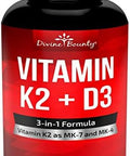 Divine Bounty Digestive Enzymes With Probiotics & Vitamin K2 And D3 Bundle