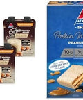 Atkins CafÃƒÂ© Caramel Protein Shake 15G Protein 3G Net Carb 1G Sugar + Atkins Peanut Butter Protein Wafer Crisps 10G Protein 4G Net Carb 1G Sugar 5 Count