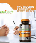 Kaibro Nutra Myo Inositol Supplement Myo Inositol and D Chiro Inositol 40:1 Ratio Hormone Balance and Ovarian Support for Women with Vitamin B8 2050mg Vegan Non GMO Capsules 120 Count