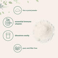 Micro Ingredients Pure Vitamin C Powder 2.2Lbs (1Kg) Unflavored Ascorbic Acid Supplements Vitamins For Women and Men NonGmo Gluten