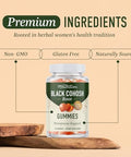 Smnutrition Black Cohosh Gummies For Menopause Relief Hot Flashes & Night Sweats 50Mg Black Cohosh Root For Women Gluten Vegetarian Nongmo Hormone Balance Support Yummy Peach Flavor 60 Gummies