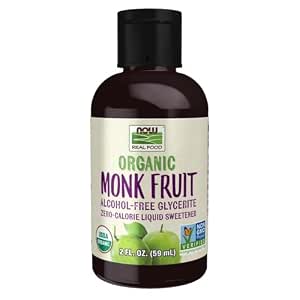 Organic Monk Fruit Extract, 100% Pure Monk Fruit Sweetener Organic No Erythritol and Zero Calorie, Sugar Substitute, Powdered Monkfruit Sweetener Keto and Paleo Diet Friendly, 458 Servings, 5 oz