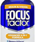 Focus Factor Adults Brain And Vision Supplement 120 Count Eye Vitamin Mineral Supplement & Complete Multivitamin W/Lutein & Zeaxanthin " Brain Supplement For Focus Concentration Memory