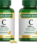 Nature'S Bounty Vitamin C 500MgSupports A Healthy Immune SystemDaily Vitamin Supplement250 Vegetarian Tablets(Pack Of 2)