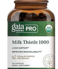 Gaia Herbs Pro Milk Thistle 1000 Liver Health Support Supplement Liver Cell Health Supplement With Silactive Milk Thistle Fruit Extract 120 Capsules (30 Servings)