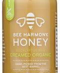 BEE HARMONY Organic Eucalyptus Raw Creamed Honey, 12 OZ