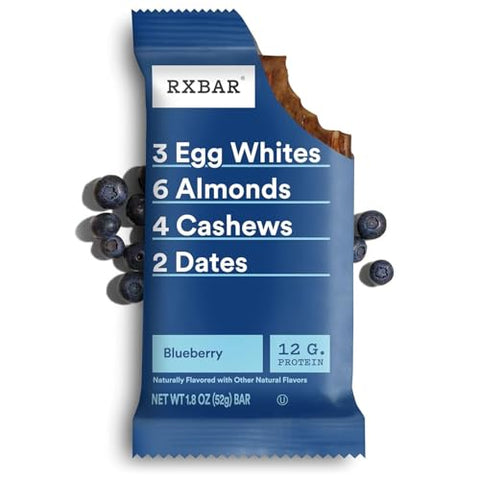 RXBAR Real Food Protein Bar, Assorted Variety Pack, Gluten-Free, 1.83 oz Bars, 24 Count