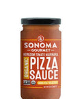 Heirloom Tomato Pizza Sauce Sauce by Sonoma Gourmet | Made With Fresh Organic Tomatoes & Sweet Basil | Vegan & Gluten Free | No Sugar Added | 12 oz Jars (6 Pack)
