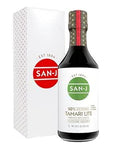 San-J - Gluten Free Tamari Lite Soy Sauce with 50% Less Sodium - Made with 100% Soy - Specially Brewed - 20 oz. Bottle