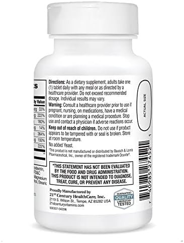 21St Century Healthy Eyes With Lutein Tablets 60 Count White (27452)