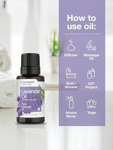 Horbaach Lavender Essential Oil Pure 51 Fl Oz