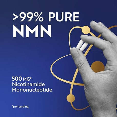 Nobi Nutrition Nmn Supplement 500Mg 99% Pure Nad+ Precursor For Cellular Energy Longevity Repair And Healthy Aging Support Thirdparty Tested & Nongmo Nicotinamide Mononucleotide 60 Nmn Capsules