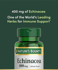 Nature's Bounty Echinacea Herbal Supplement Supports Immune Health 400Mg 100 Capsules