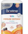 Biostime Kids Prebiotic & Probiotic Gummies (Ages 4+) Probiotics For Kids Includes 2 Billion Cfu To Support Digestive Health No Added Sugar Fruity Bites From Top 9 Allergens 50 Count