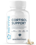 Revive Md Cortisol Manager 90 Vegetarian Capsules - Cortisol Supplement W/Magnesium & L-Theanine Support Health Focus Energy Fatigue & Adrenal Gland Function - Vegan & Gluten-Free (30 Servings)