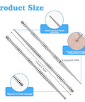 Matwsec Acupuncture Pen Acupressure Pen Facial Reflexology Tools For Muscle Tension And Pain Relief Stainless Steel Double Headed Face Stick Fascia Tool Deep Tissue Massage Tool 3 Pcs