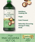Carlyle Macadamia Nut Oil | 3 x 16 oz Bottles | Premium Cold Pressed | Food Grade | Vegetarian, Non-GMO, Gluten Free | Virgin Oil | Safe for Cooking, Great for Hair and Skin