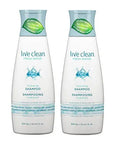 Live Clean Fresh Water Hydrating Shampoo and Conditioner Bundle With Rosemary Leaf Extract Vitamin E and Lavender Extract 12 fl. oz. Each