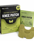 Tolevita Knee Patches 40 Patches Per Pack With Wormwood Ginger Safflower Notoginseng Capsicum And Menthol Warm And Cool Comfort And Everyday Wellness