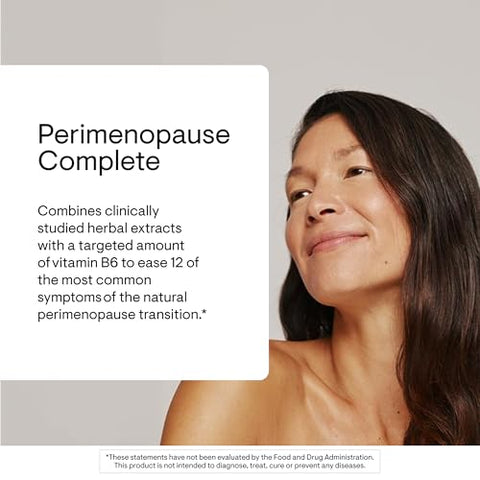 Thorne - Perimenopause Complete - Supports Mood Balance & Restful Sleep - Relief From Hot Flashes Night Sweats & Vaginal Dryness - Contains Herbal Ingredients - Nsf Certified For Sport 60 Capsules