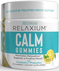 Relaxium Calm Gummies Calm Gut Health + Immune Support Developed In The Usa With Vitamin B6 Magnesium Ltheanine + Prebiotic & Probiotic Blend Lemon Flavor 60 Gummies