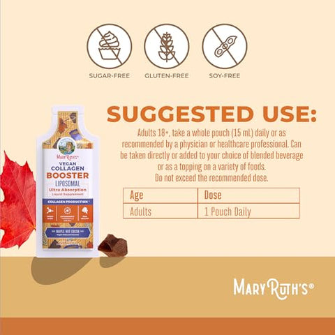Maryruth'S Maryruth Organics Collagen Booster Liposomal Sugar Free Liquid Collagen Booster With Vit C E ZincCopper&Silica Skin Care&Joint Support Supplement Vegan Non-Gmo Gluten Free 14 Serving