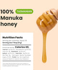 Liberty Orchards Premium Manuka Honey Product of Australia Tasmanian, Non-GMO, Gluten Free, Daily Wellness Support, Natural Sweetness HONEY, 500g(17.6 oz)