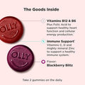 Olly Men'S Multivitamin Gummy Vitamins A C D E B Zinc Blackberry Flavor 45 Day Supply 90 Count