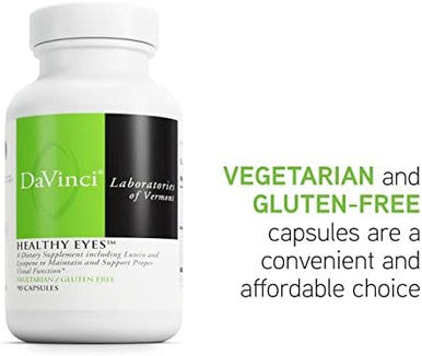 Davinci Labs Healthy Eyes Dietary Supplement To Maintain Healthy Visual Function And Support Eye Health With Vitamins Minerals Lutein Lycopene Zeaxanthin And More 90 Vegetable Capsules