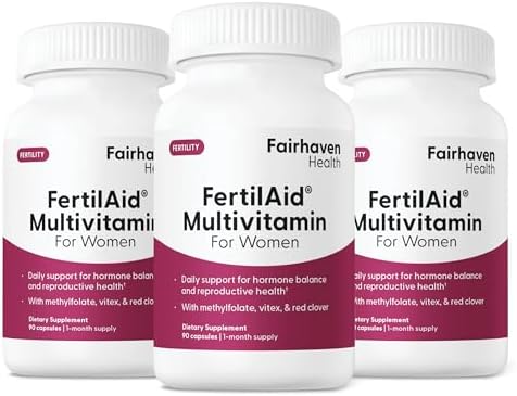 Fairhaven Health Fertilaid For Women Prenatal Vitamin Fertility Supplements For Women Conception For Her With Vitex And Folate Support Cycle Regularity And Ovulation 90 Capsules