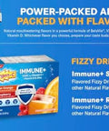 EmergenC Immune+ 1000 Mg Vitamin C + Vitamin D and Zinc (Super Orange 60 Ct/Raspberry 30Ct) 90 Packets